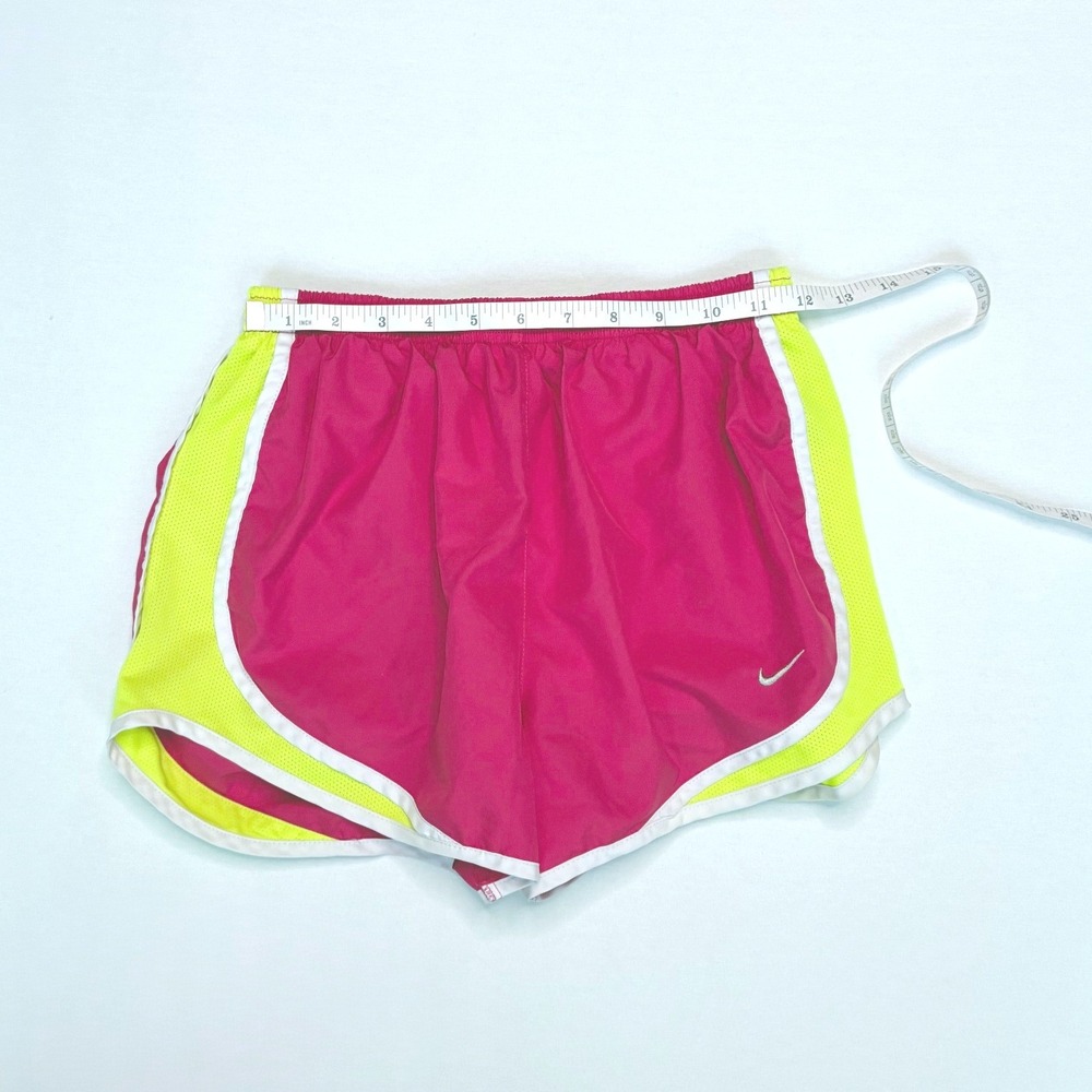Nike Dri-FIT Tempo Running Shorts Pink & Yellow Women's Size Small 3 Inch Inseam - Picture 7 of 10